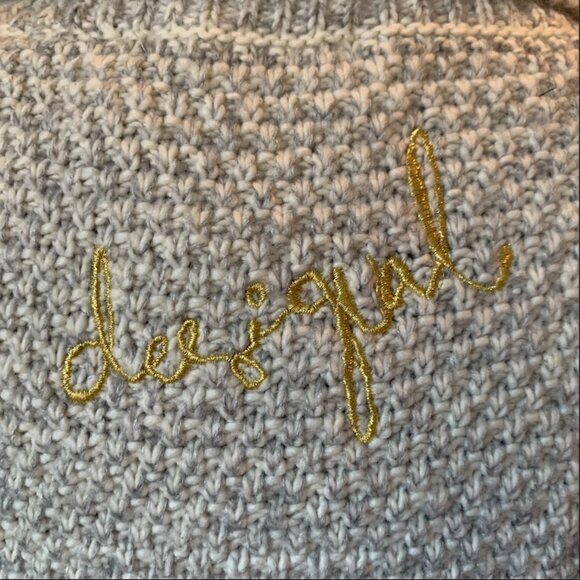 NEW - DESIGUAL - Wool beige poncho with front pocket with details - Onesize - Picture 10 of 10